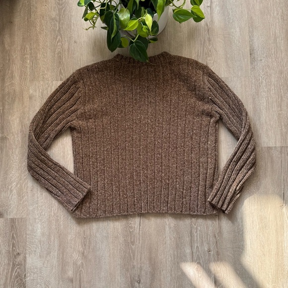 Vintage 90’s Express Brown V Neck Sweater - Picture 4 of 5